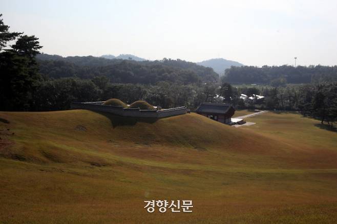 숙종와 인현왕후가 묻힌 서오릉의 명릉. 숙종의 퍼스트캣인 김손(김묘)의 무덤이 이 근처에 조성됐다고 한다.