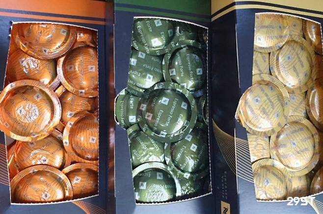 체험용으로 리스트레토 인텐소, 리스트레토, 에스프레소 포르테/디카페나토/바닐라/캐러멜이 제공됐다 <출처=29STREET