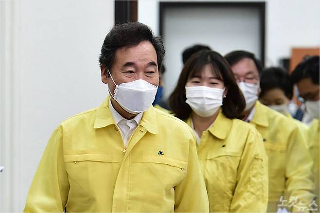 더불어민주당 이낙연 대표와 최고위원들이 지난 9일 오전 국회에서 열린 당 최고위원회의에 참석하고 있다. (사진=윤창원 기자/자료사진)
