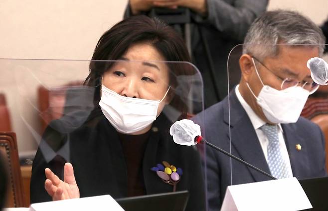 심상정 정의당 의원(경기 고양갑)은 "이상직씨의 본업을 보면 전형적인 기업사냥꾼"이라고 지적하며 "주가조작, 적대적 인수·합병(M&A)과 자금을 빼돌리는 횡령·배임을 저지르고 형이 옥고를 치렀는데 판결문을 보면 감경 사유가 실제 돈은 동생이 가져갔기 때문"이라고 고발했다. /사진=뉴스1