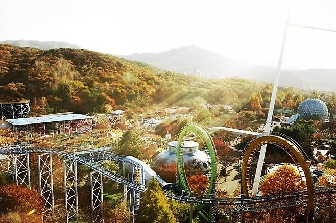 서울랜드의 가을 풍경