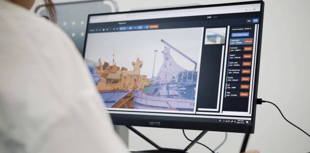 한 데이터 라벨러가 대전 유성구의 데이터메이커 사무실에서 인공지능(AI) 학습용 데이터 가공 작업을 하고 있다. 데이터메이커 제공