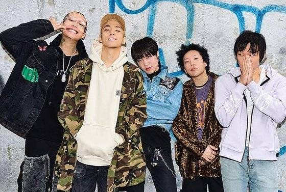 힙합 레이블 메킷레인 레코즈 소속 래퍼 오왼, 루피, 블루, 나플라, 영웨스트. [사진 메킷레인 레코즈]