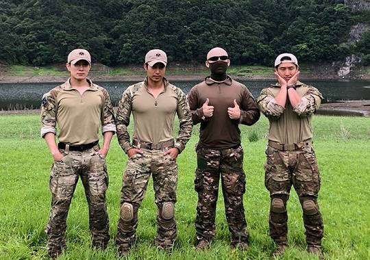 '가짜 사나이' 출연진. 왼쪽부터 에이전트H, 이근, 김계란, 로건. 이근 인스타그램