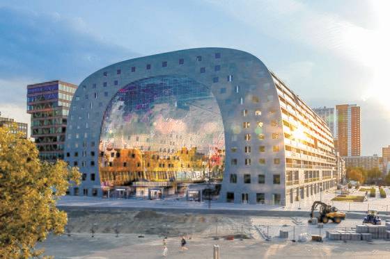 네덜란드 로테르담의 명물 마르크트할(마켓홀). [사진 각 건축사무소]