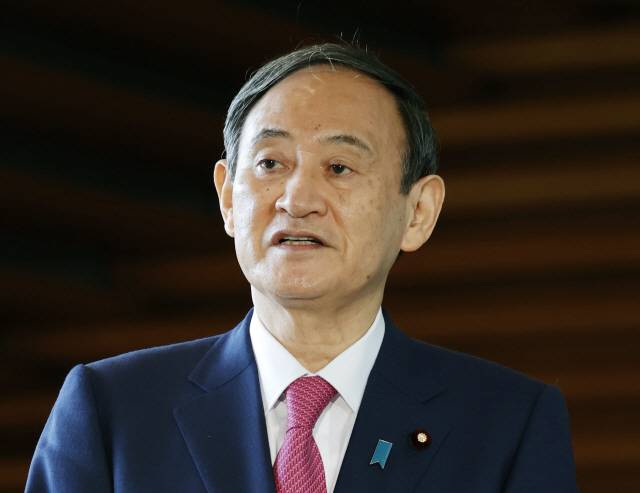 스가 요시히데 일본 총리./연합뉴스