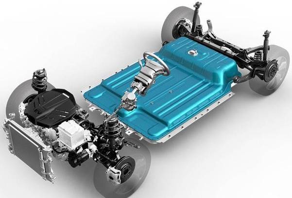 현대차 전기차 코나EV의 플랫폼 모습 /현대차