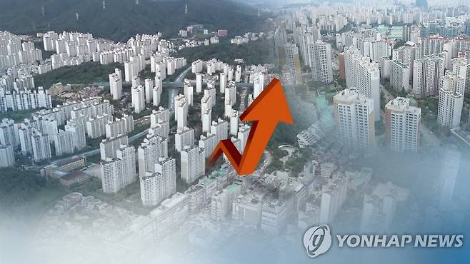 뛰는 아파트값(CG) [연합뉴스TV 제공]