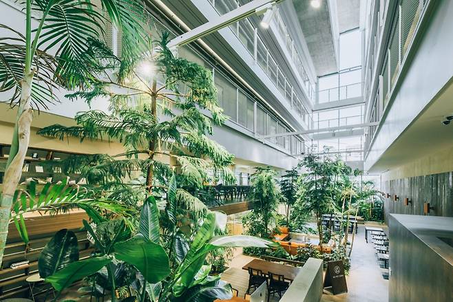 리베토 역삼 트리하우스 공용공간 그린라운지의 모습. [리베토 제공]