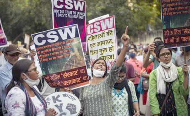지난달 2일 인도 뉴델리에서 열린 성폭행 근절 시위./사진=AP 연합뉴스