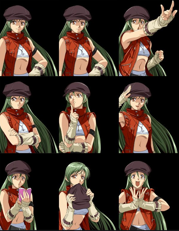 (키리시마 레이카의 다양한 표정들)