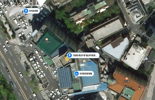 크라운호텔[네이버지도 갈무리]