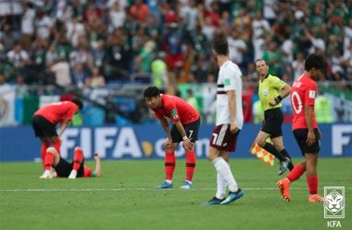 2018년 러시아 월드컵 멕시코전. 사진제공｜대한축구협회