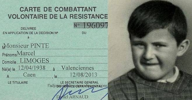 2013년 프랑스 전몰희생자 사무국이 마르셸 사후 70년 만에 발급한 레지스탕스 전사 신분증.