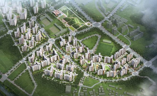 반정 아이파크 캐슬 전체조감도[자료 HDC현대산업개발·롯데건설]