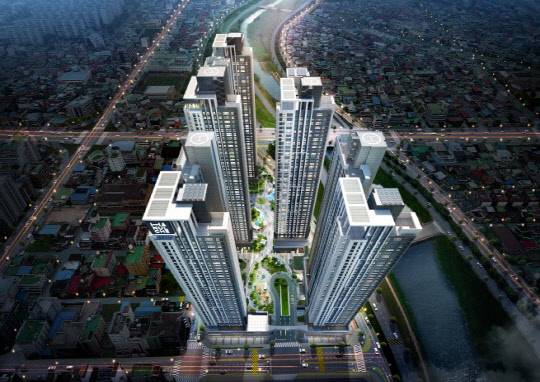 대전 하늘채 스카이앤 조감도. <코오롱글로벌 제공>