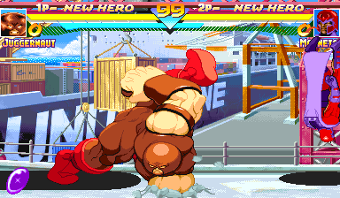 (적은 저 멀리 날아가고 주먹은 땅에 박힌다...)