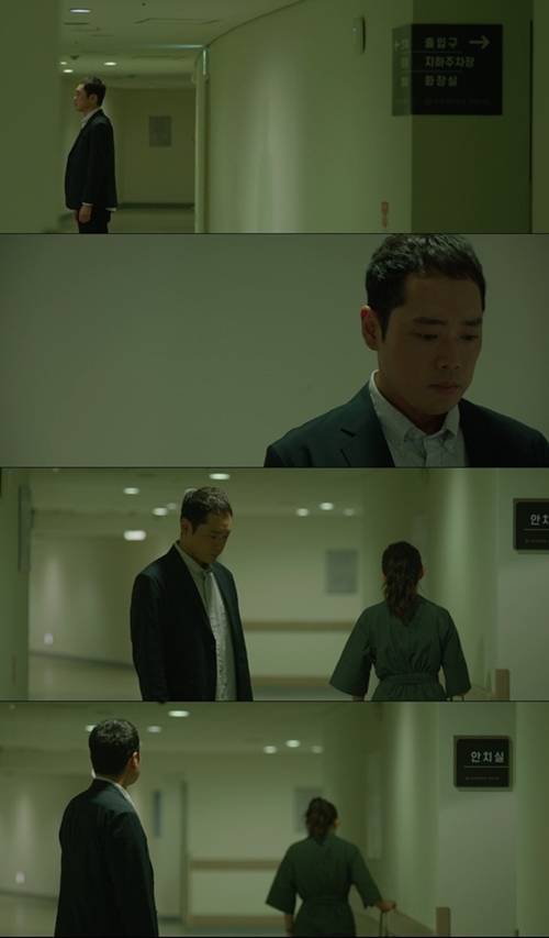 문재원이 드라마 `산후조리원`의 엔딩을 장식하며 강렬한 첫 등장을 알렸다. 사진=방송 캡처