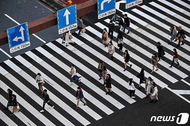일본 도쿄도의 거리. © AFP=뉴스1