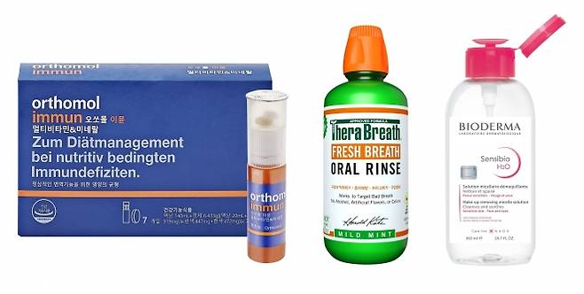 올들어 올리브영에서는 높은 가격대의 건강기능식품인 오쏘몰 이뮨이나 해외 직구로 사랑받던 구강청결제 테라브레스 등이 잘 나갔다 /사진=올리브영
