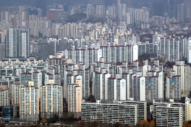 서울 도심 아파트 단지 전경. /사진제공=뉴스1