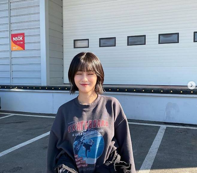 Actor Kang Min-ah boasted a refreshing beauty.