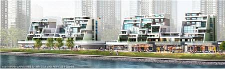 송도자이 크리스탈오션 테라스하우스 투시도.(사진=GS건설)