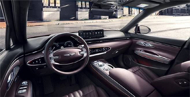 제네시스 GV70 실내 [사진 출처=제네시스]