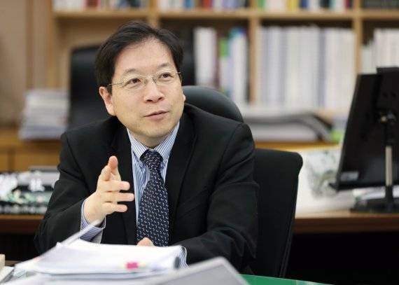 김세용 서울주택도시공사(SH공사) 사장이 16일 서울 개포로 SH공사 본사에서 파이낸셜뉴스와 인터뷰를 하고 있다. SH공사 제공