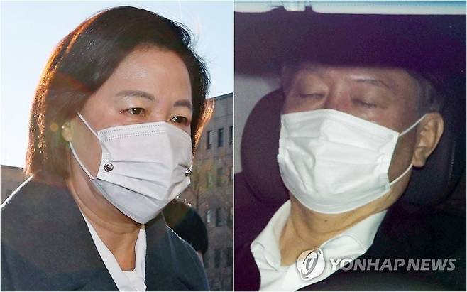 출근하는 추미애 장관과 윤석열 검찰총장 (과천·서울=연합뉴스) 한종찬 김인철 기자 = 추미애 법무부 장관(왼쪽)이 16일 오전 정부과천청사 법무부로 출근하고 있다. 이날 오전 윤석열 검찰총장이 서울 서초구 대검찰청으로 출근하고 있다. 2020.12.16 photo@yna.co.kr