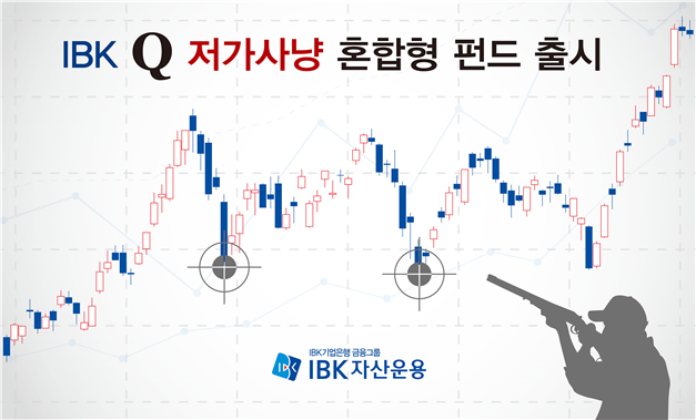 IBK자산운용은 평소 안정자산에 투자하다가 코스피(KOSPI) 및 국내 우량주식이 하락했을 때만 매수 후 이익을 기대하며 수익을 추구하는 ‘IBK Q저가사냥 증권투자신탁[혼합-재간접형]’을 출시한다고 17일 밝혔다.