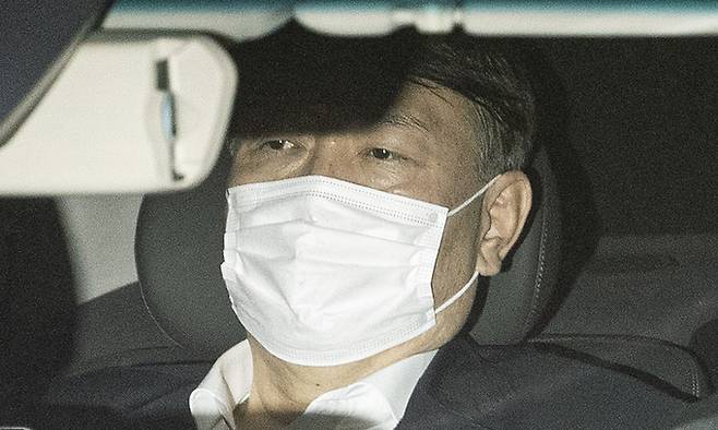 징계위가 열린 지난 15일 퇴근하는 윤석열 검찰총장의 모습. 뉴스1