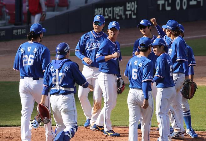 삼성이 19일 오후 오재일 보상선수 명단을 두산에 넘겼다. 두산의 선택만 남았다. 사진제공=삼성라이온즈