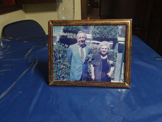 Second Lt. Constantinos Farros, left, with his wife. [CONSTANTINOS FARROS]