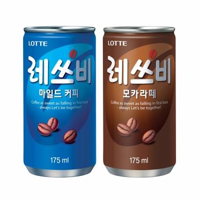 롯데칠성음료 레쓰비는 출시 이후 지속적인 리뉴얼을 단행하며 국내 대표 캔커피로 자리잡았다. [사진=롯데칠성음료]