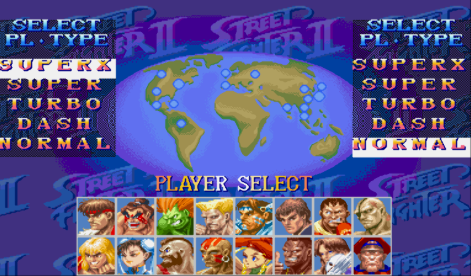 (하이퍼 스트리트 파이터2 애니버서리. 가정용에서 오락실로 역이식된 버전이다)