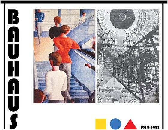 1 오스카 슐레머의 ‘바우하우스 계단’(1932). 2 모홀리나기의 사진. 1928년경 베를린 방송탑에서 내려다본 풍경.