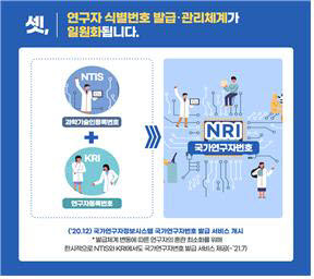 연구자 정보 관리 일원화한다..국가연구자정보시스템 개통