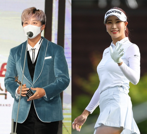 2020년 한국여자프로골프(KLPGA) 투어에서 활약한 김효주, 유현주 프로. 사진제공=KLPGA