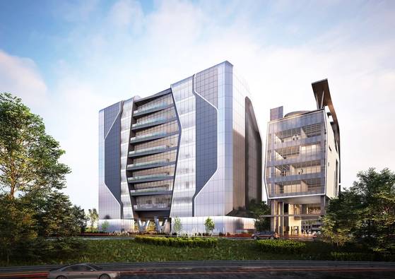 The new YG Entertainment building in Hapjeong-dong, Mapo District, western Seoul. [YG ENTERTAINMENT]