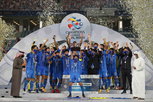 카타르에서 열린 2020 AFC챔피언리그 우승한 울산 현대. 사진제공｜한국프로축구연맹