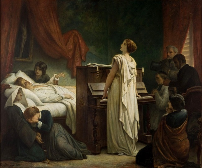 Death of Chopin by Felix-Joseph Barrias(1885)