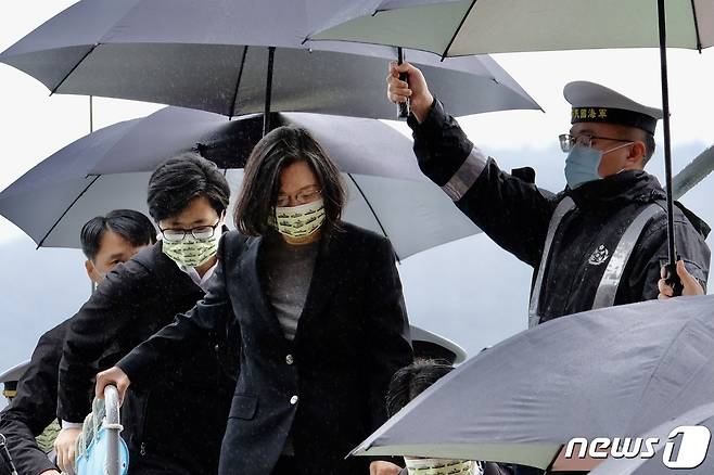 대만이 코로나19 방역 선진국으로 거듭나고 있다. 차이잉원 대만 총통의 모습.  © AFP=뉴스1