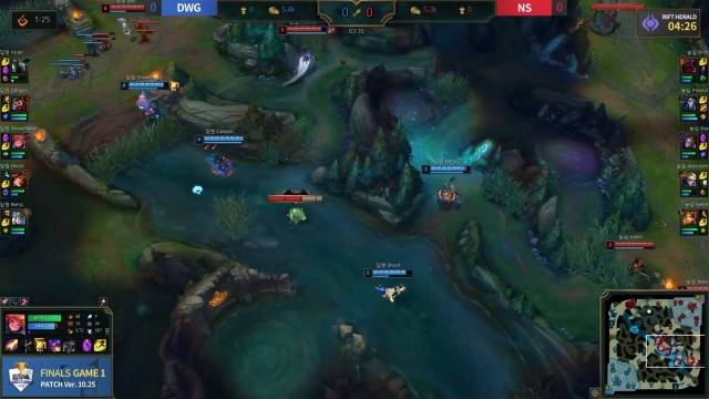 2일 열린 2020 LoL KeSPA컵 결승전 갈무리