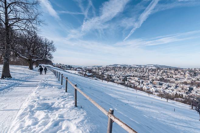 겨울 생갈렌의 도시 풍경