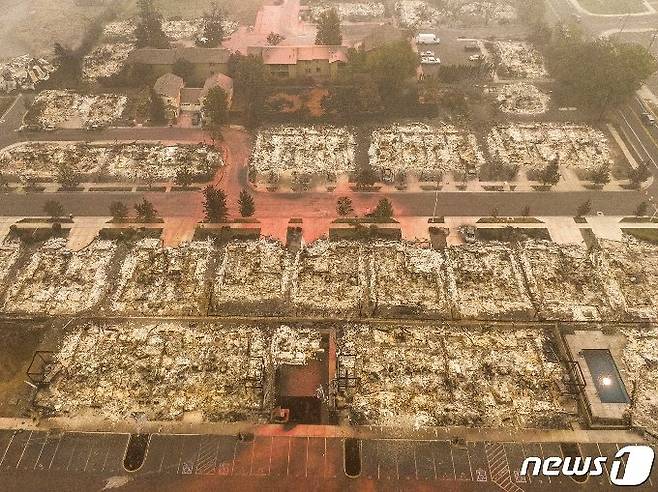 오리건주 탤런트 산불 피해 현장 © AFP=뉴스1