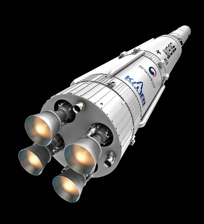 오는 10월 우주 비행에 나서게 될 한국형발사체 '누리호'.[한국항공우주연구원 제공]