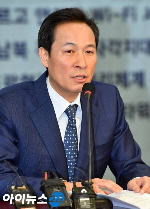 우상호 더불어민주당 의원. [사진=조성우 기자]