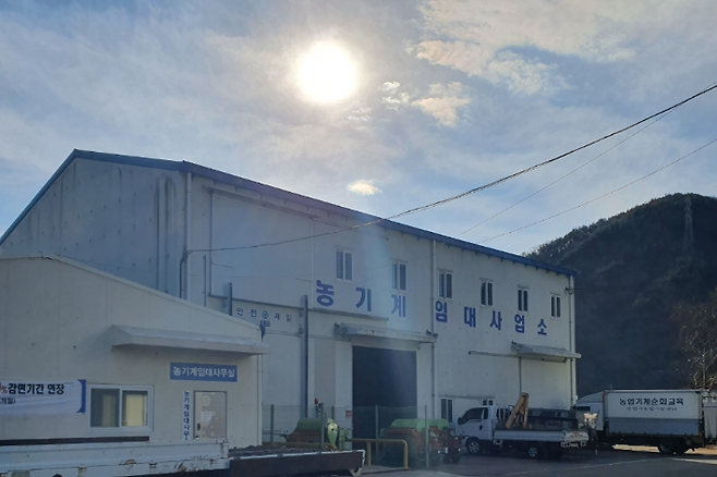 순천시 승주읍 농기계 임대사업장. 순천시 제공