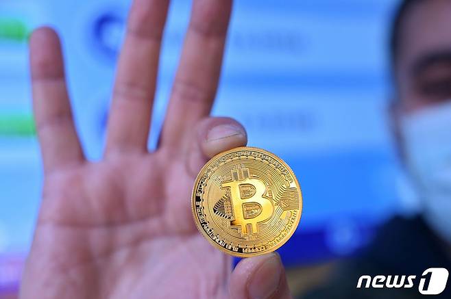 대표적인 가상화폐 비트코인. © AFP=뉴스1